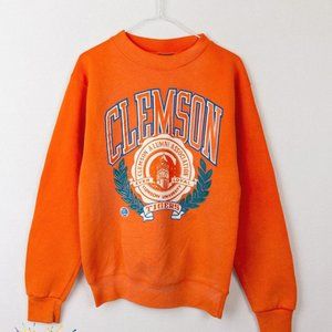 Vintage NCAA Clemson Tigers Logo Sweatshirt, Clemson University Football Shirt
